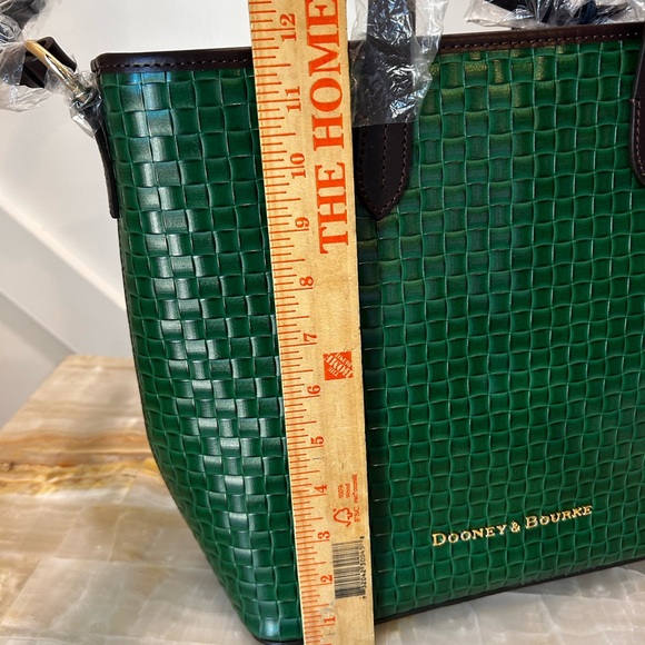 Dooney & Bourke Forest Green Woven Tote - Picture 7 of 7